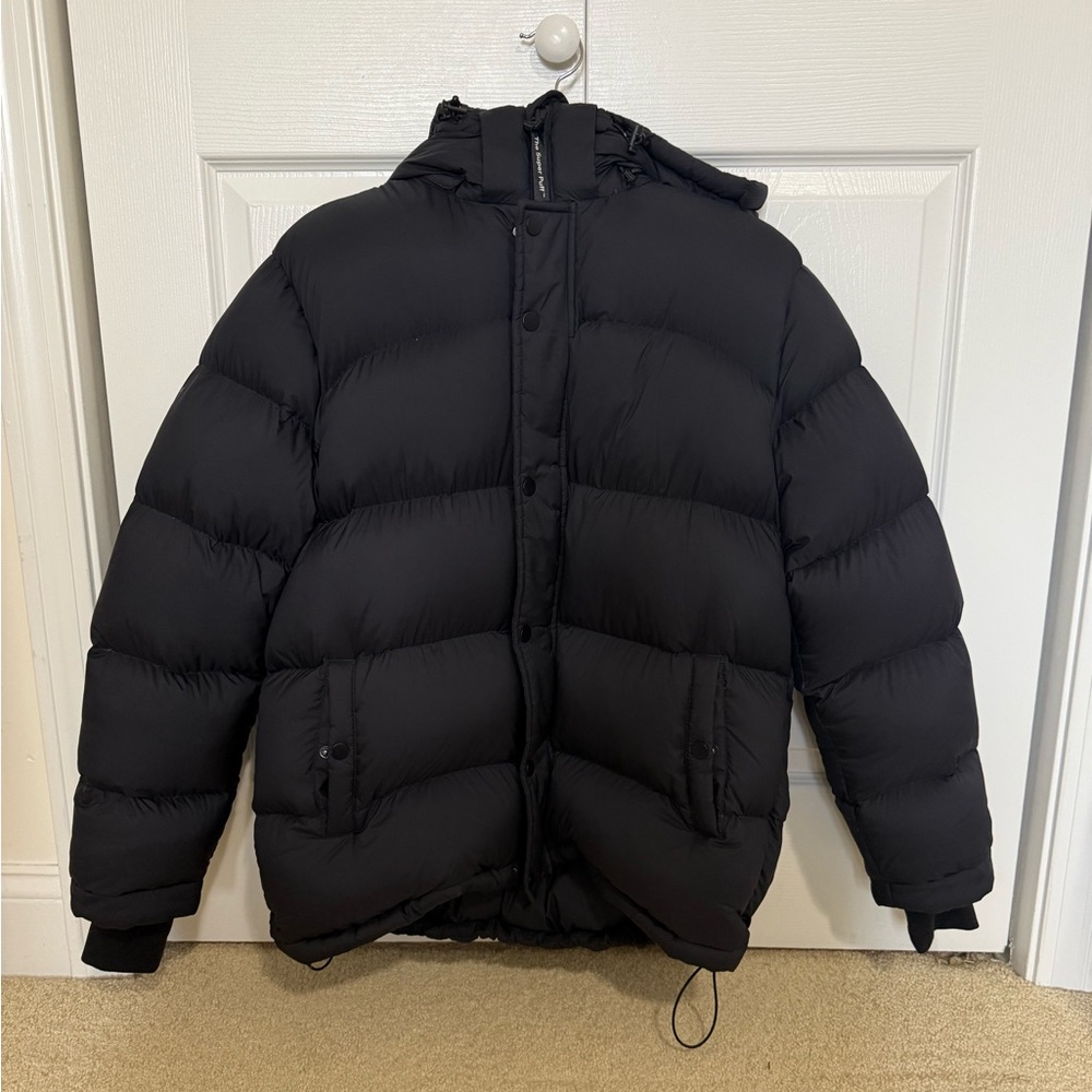 Aritzia Black Super Puff Down Jacket